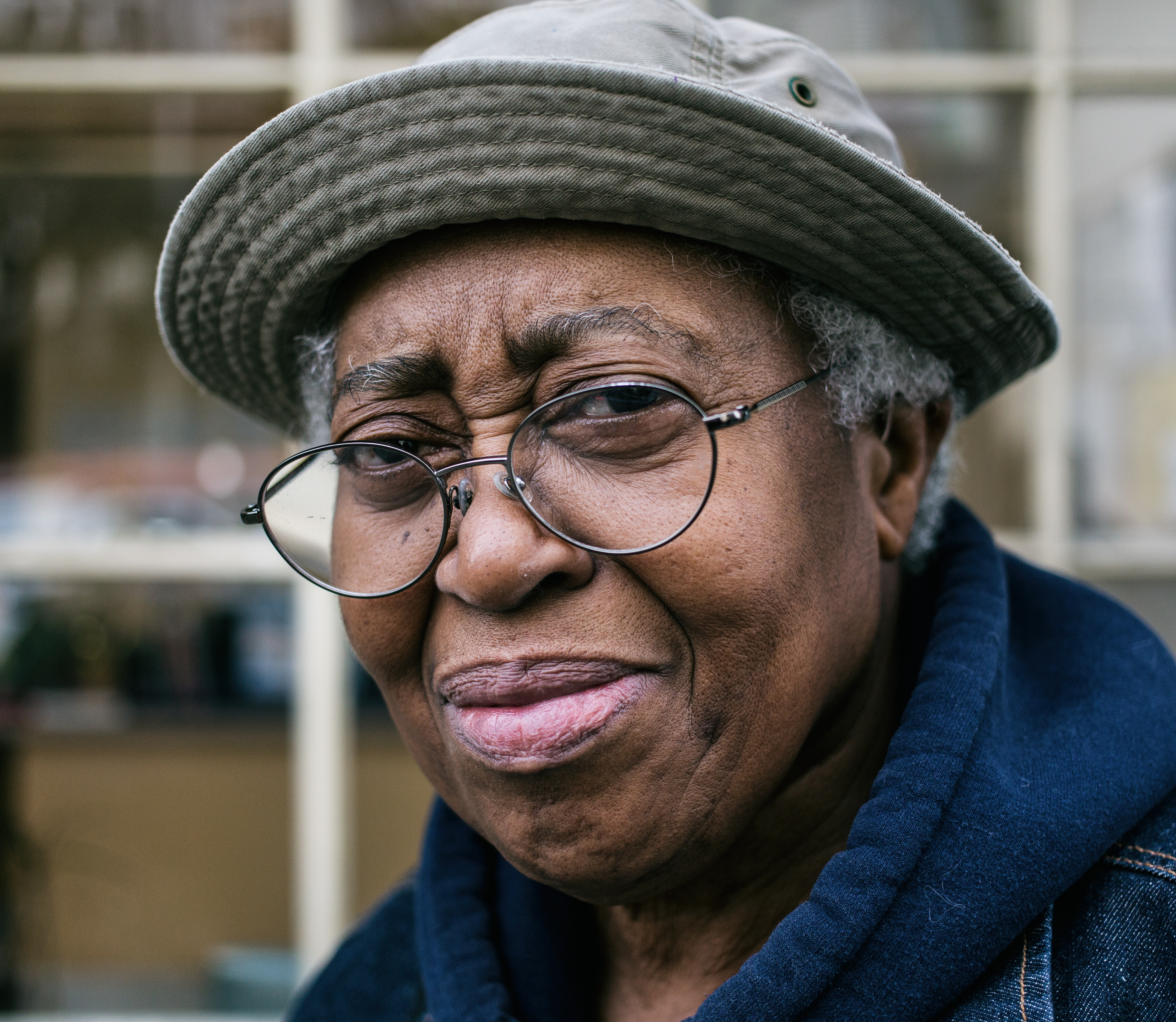 MJ at Curry Senior Center, a Project Open Hand client, keeps a copy of the U.S. Constitution with her at all times.